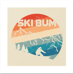 Retro Ski Bum Posters and Art